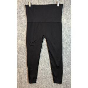 SPANX Womens Black Gold Ankle Zip 3XL Shapewear Legging Pant Stretch Compression